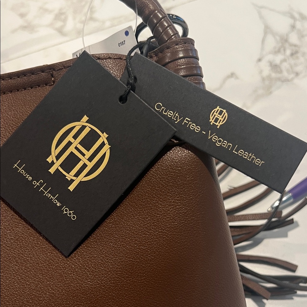 House of Harlow 1960 Dark Brown Leather Crossbody - Picture 8 of 8